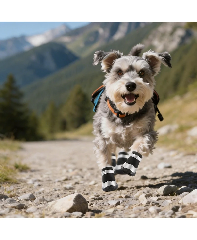 Aronkl Anti-slip Breathable Dog Boots for Small Puppies - Paw Protection Hot Pavement and Snow