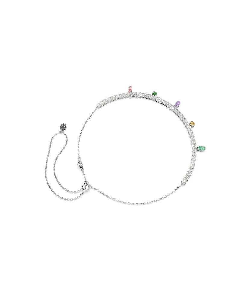 Swarovski x Ariana Grande Rhodium Plated Tennis Necklace