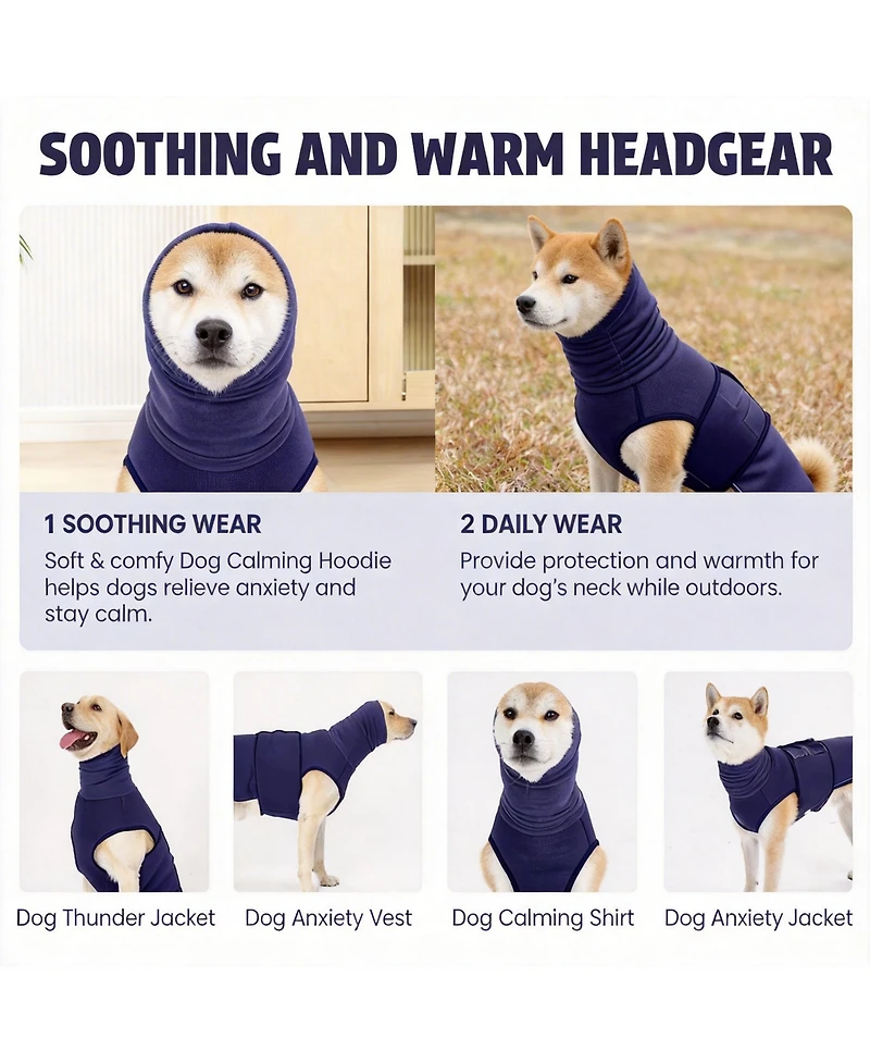 Aronkl Calming Anxiety Vest for Dogs - Comfortable, Safe, and Effective