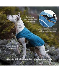 Aronkl Loft Dog Jacket: Insulated, Reversible, Water-Resistant, Reflective, Adventure Ready