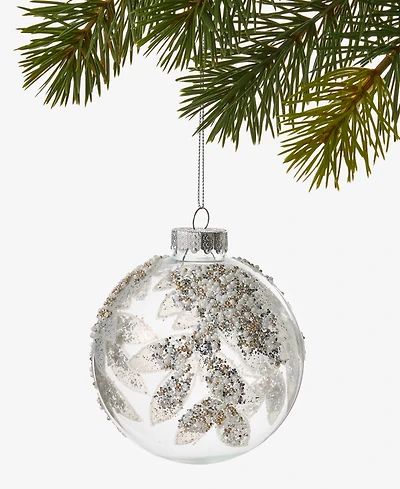 Holiday Lane Iced Delight Merry Christmas Ball Ornament, Macy's Exclusive