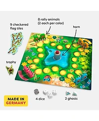 Haba Bamboo Rally Cup - Hype in the Jungle: Board Games for Kids 6-8, Fast-paced Car Racing Games & Strategy Board Games, Made in Germany