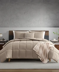 Kenneth Cole Reaction Solid Washed Microfiber 5-Pc. Comforter Set, King