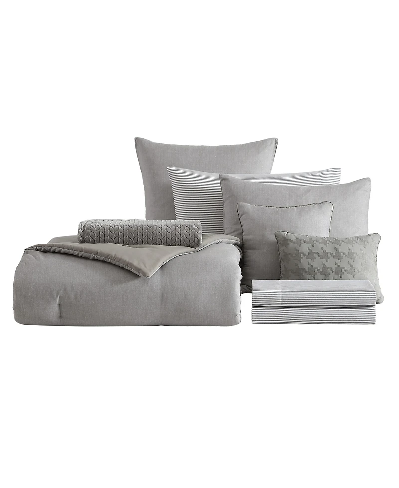 Kenneth Cole New York Abstract Textured 14-Pc. Comforter Bonus Set