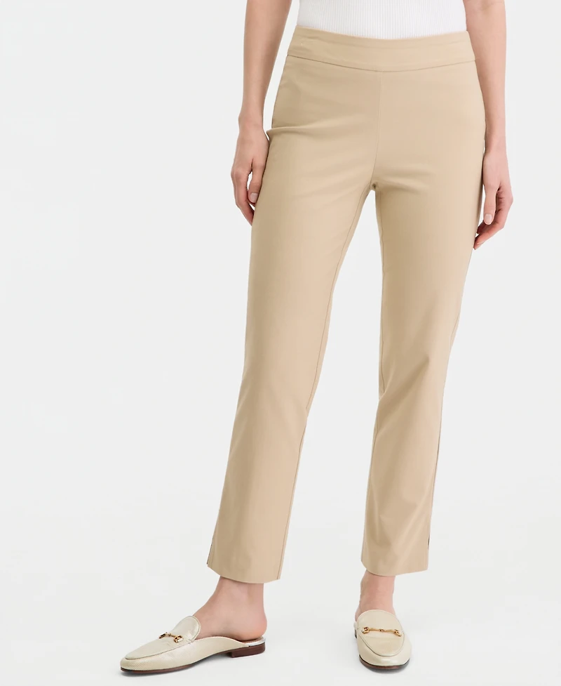 Jm Collection Women's Mid-Rise Straight-Leg Pull-on Pants, Macy's Exclusive