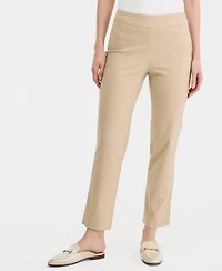 Jm Collection Women's Mid-Rise Straight-Leg Pull-on Pants, Macy's Exclusive