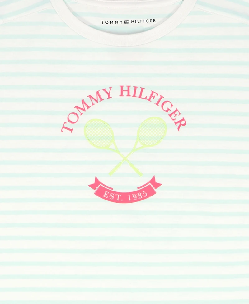 Tommy Hilfiger Girls' 7-16 Short-Sleeve Stripe T-Shirt