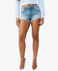 True Religion Women's High-Rise Dolphin Shorts