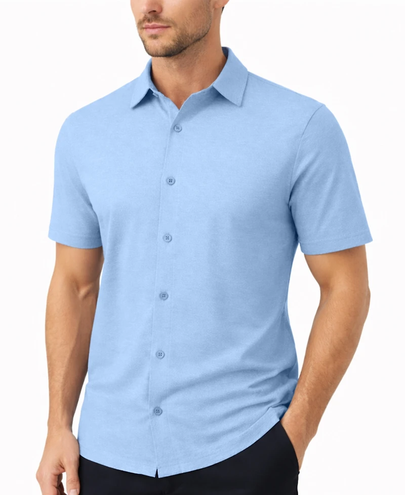 Galaxy By Harvic Men's Short-Sleeve Shirt