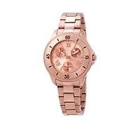 Invicta Women's 21684 Angel Quartz Chronograph Rose Gold Dial Watch