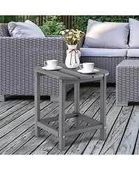 sumyeg Outdoor Weather Resistant Side Table for Patio and Garden
