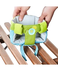 Haba Doll's Bike Seat Blue & Green