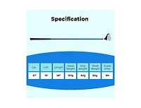 Hongge 38 Inch Junior #3 Fairway Wood Golf Club with Fiberglass Shaft for Kids 11-14