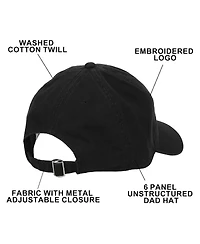 Pokemon Men's Embroidered Gengar Adult Baseball Hat (One Size)