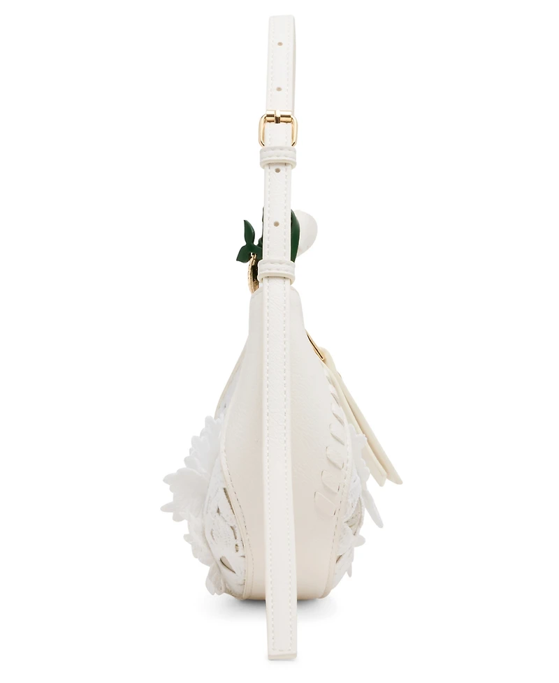 Betsey Johnson Lacey Crochet Small Shoulder Bag