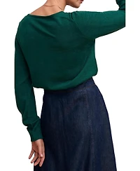 Celtic & Co. Women's Merino Fine Knit Boat Neck Jumper