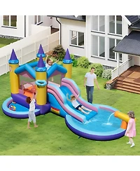 Hongge 6 in 1 Inflatable Kids Water Park for Yard