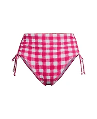 Lands' End Plus Pique High Waisted Adjustable Bikini Bottoms