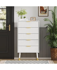 gaomon 5 Drawer Dresser for Bedroom, Modern Closet Dressers Chest of Drawers