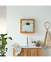 Tikamoon Jill 43 Wooden Bathroom Cabinet in Teak