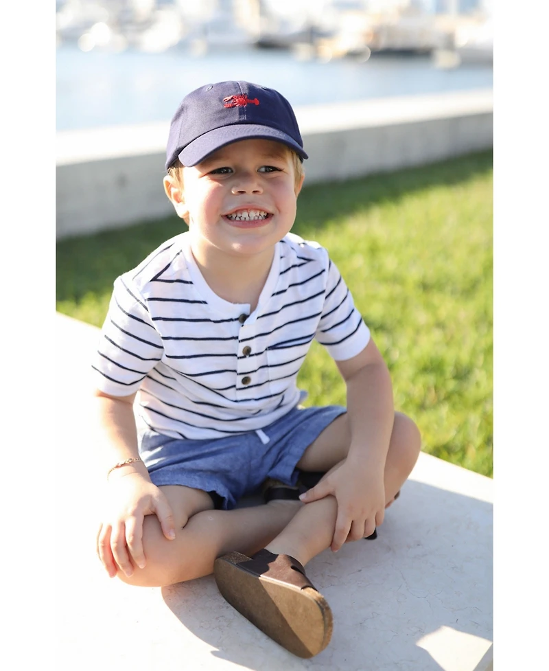 Bits & Bows Baby Boys Lobster Baseball Hat