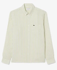 Lacoste Men's Regular-Fit Striped Long-Sleeve Shirt