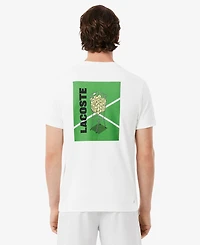 Lacoste Men's Ultra-Dry Printed Crewneck Tennis T-Shirt