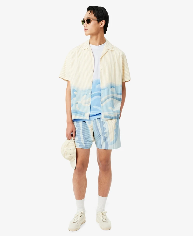 Lacoste Men's Printed Crewneck T-Shirt