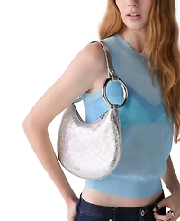 kate spade new york Crinkle Metallic Small Satchel Bag