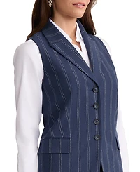 Jones New York Women's Four-Button Peak Lapel Vest