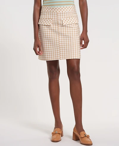 Isaac Mizrahi Women's Pull-On Mini A-Line Skirt