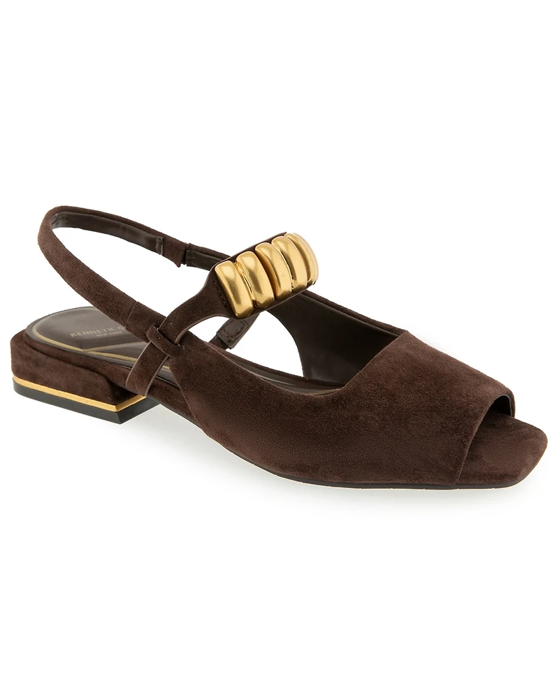Kenneth Cole New York Women's Illia Slingback Flat Sandals