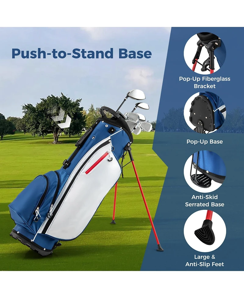 Mecale Men s Left-Handed Complete Golf Club Set with Stand Bag, Lightweight & Portable