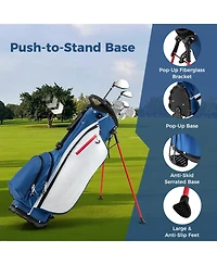 Mecale Men s Left-Handed Complete Golf Club Set with Stand Bag, Lightweight & Portable