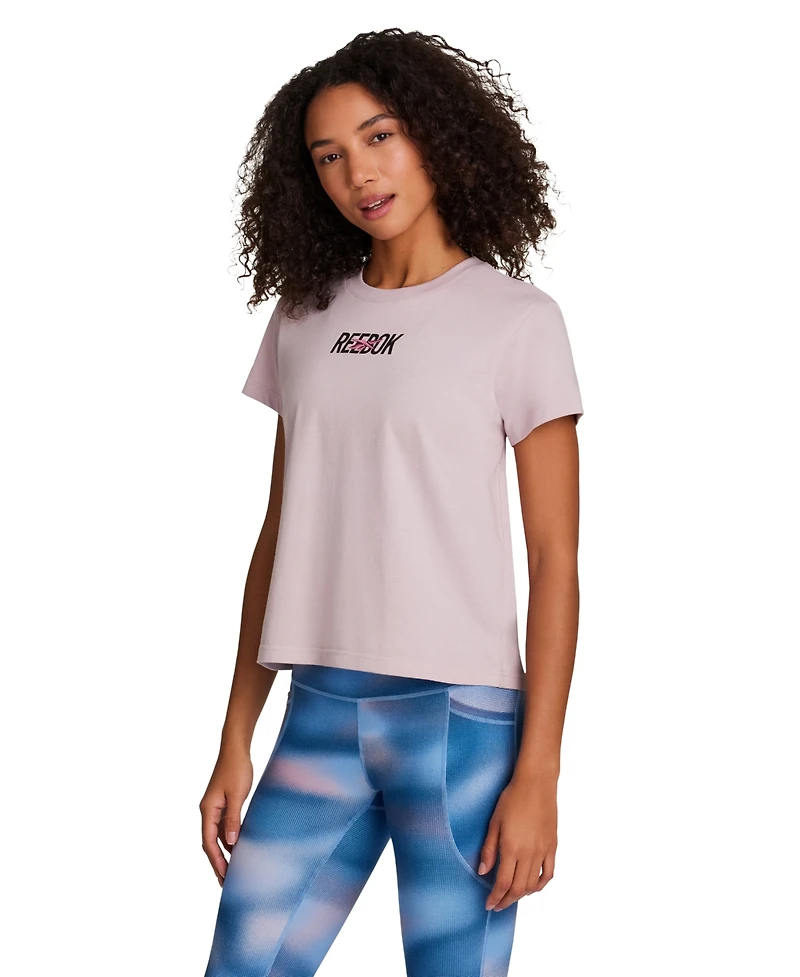 Reebok Women's Short-Sleeve Crew Neck Pull-On T-Shirt