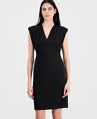 Anne Klein Women's Pleated-Bodice Sheath Dress