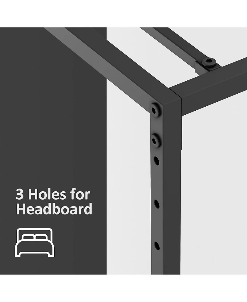 gaomon Twin Metal Platform Bed Frame with Storage Steel Slats No Box Spring Mattress Foundation Easy To Assemble