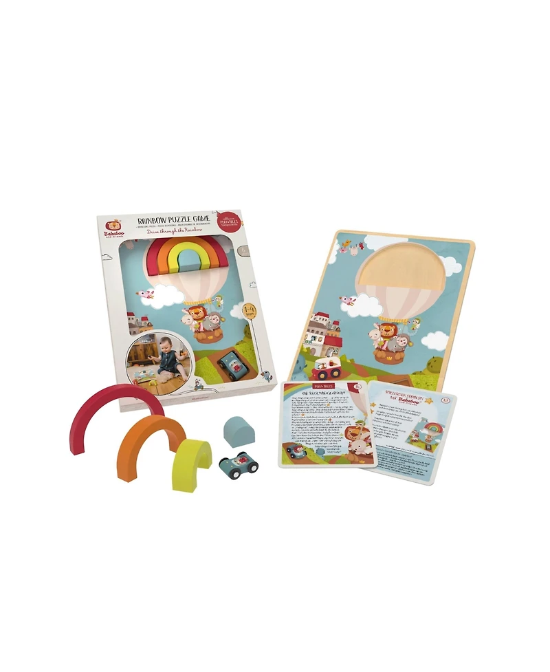 Bababoo and friends Drive Through the Rainbow Puzzle Game