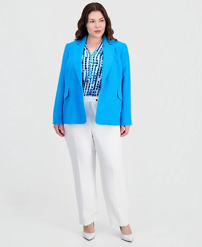 Kasper Plus Ava Straight-Leg Pants