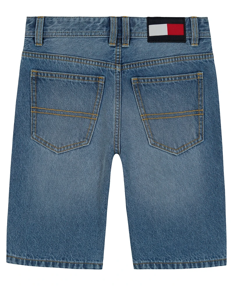 Tommy Hilfiger Boys' 2T-7 Varsity Regular Fit Denim Shorts
