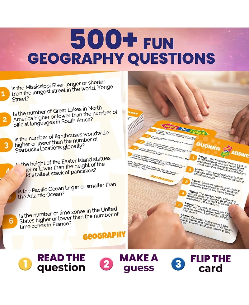 Quokka Board Game for Kids - Family Card and Adults Higher or Lower | Guess Fun Questions Easy to Learn 2 + Players