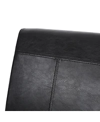 Streamdale Furniture Upholstered Armless Dining Chairs with T-Stitch Design