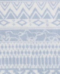 Wrangler Western Horse Stripe Printed Plush Throw, 70" X 50"