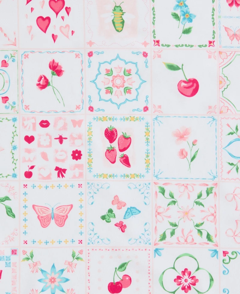 Betsey Johnson Pretty Tiles Microfiber 4-Pc. Sheet Set