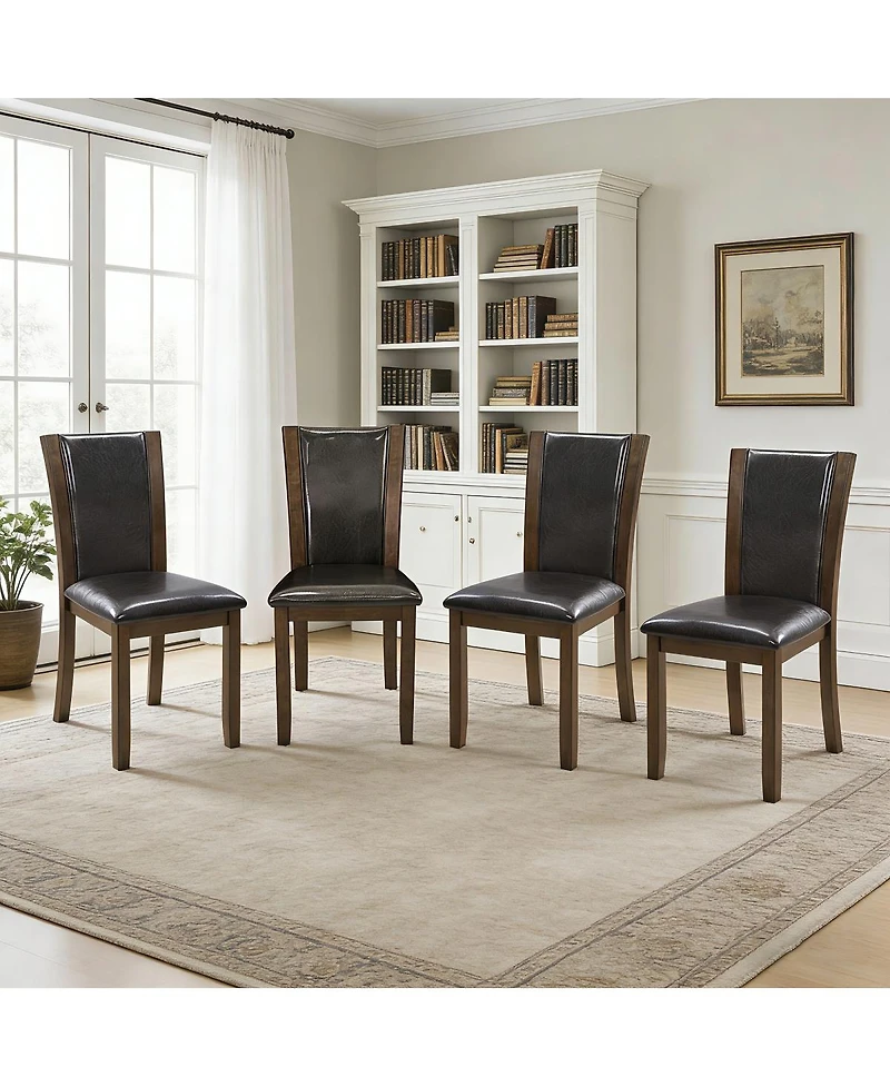 Streamdale Furniture Streamdale Wooden Dining Chairs Set of 4 with Padded Seat