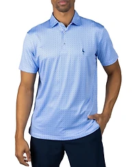 Tailorbyrd Men's Captains Wheel Printed Performance Polo