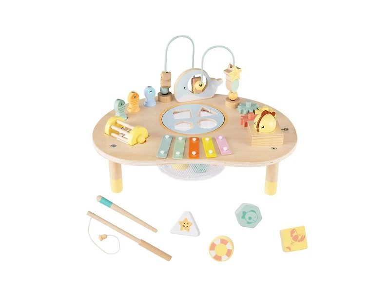Slickblue Toddler 7-in-1 Activity Table Montessori Sensory Play