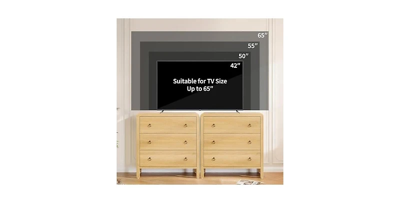 gaomon 3 Drawer Dresser for Bedroom, Chest of Drawers, Closet Dresser Storage Cabinet Organizer