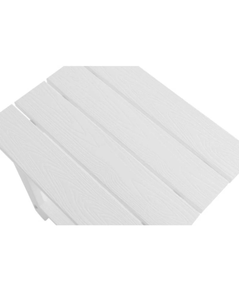 Streamdale Furniture Wooden-textured imitation wood side table, simple, rich texture, small tabletop, outdoor picnic