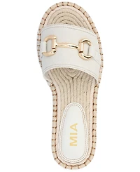 Mia Women's Cadiz Horsebit Espadrille Flat Slide Sandals